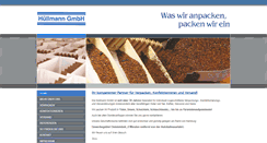Desktop Screenshot of huellmann-gmbh.de